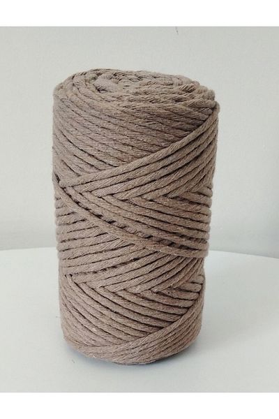 HÜKÜMRAN Χρώμα Μπεζ Μακραμέ Σχοινί 2kg 8x250gr Μπορεί να μαυριστεί