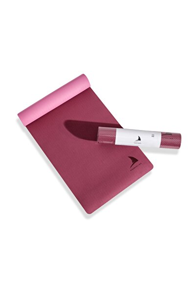 Sharksline - Tpe Yoga Mat (5MM) Pilates Minderi Ve Yoga Kemeri (MOR) – Kaymaz...