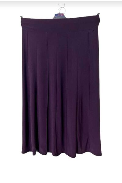 Nacar Bel Lastikli Likralı Etek