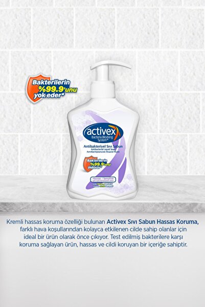Activex Antibakteriyel Sıvı Sabun Hassas 1,5+1,5+700ml