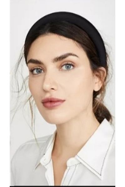 zeynep Unbombed Black Combed Cotton Crown
