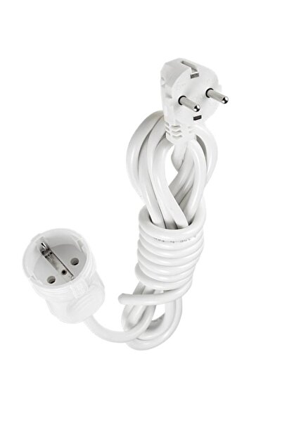 VİKO Topraklı Tekli Uzatma Bakır Kablo 5 m Uzatma Kablosu 5mt Priz Bakır Kablo