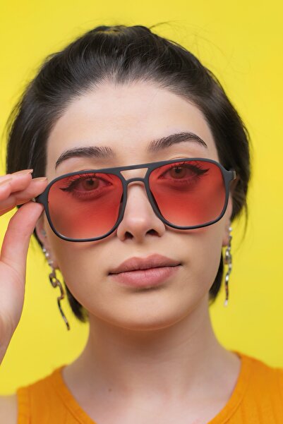 Focus On Asgard Matte Black Red Sunglasses