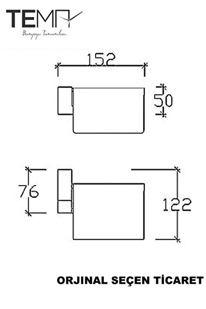Tema Paslanmaz Çelik Premium Kapaklı Tuvalet Kağıtlık