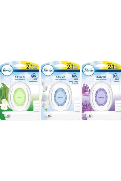 Febreze Hava Ferahlatıcı Banyo Oda Kokusu Temiz Çarşaf Ferahlığı Lavanta Dağ ...