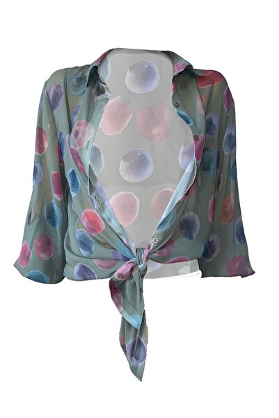 Bolder Jasmine Khaki Geometric Beach Shirt