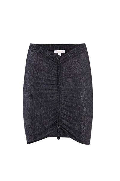 AQUELLA Lurex Siyah Etek