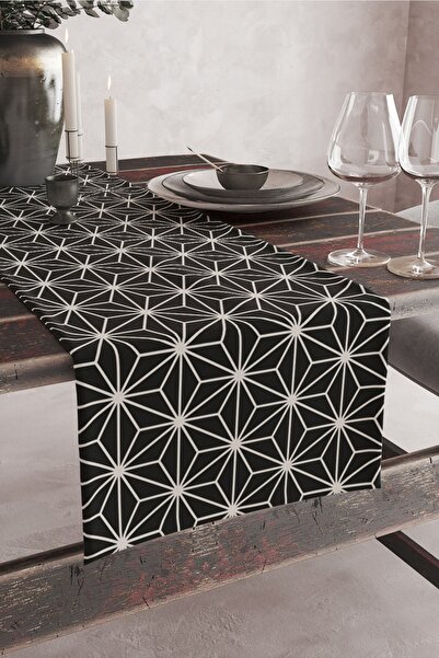 Vagonik Crno-bela zvezda Sa deznom Digitalna štampa kom Stolni raner 140x40