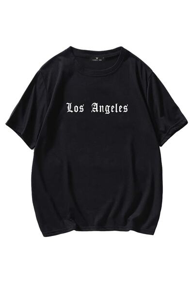 Deocept Tricou oversize cu imprimeu unisex Los Angeles în față și în spate