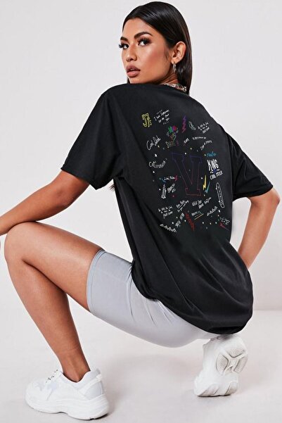 Deocept Tricou negru oversize cu imprimeu Cool Dude