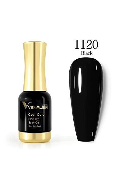 Venalisa 12 ml Uv Led Kalıcı Oje Black Siyah 1120