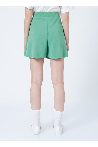 Aeropostale Y-apsel Elastische Regular Fit Unifarbene grüne Damen Shorts