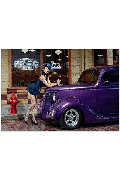 Cakapuzzle Classic Automobile Tow Truck Women's 500 Piece Puzzle Jigsaw Puzzl...