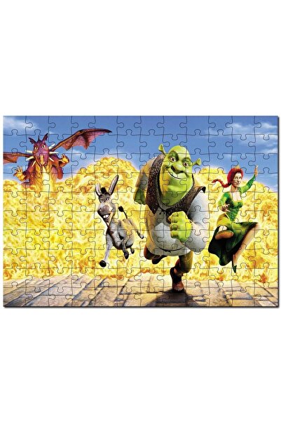Cakapuzzle Shrek, Shrek Ekstra Büyük 255 Parça Puzzle Yapboz Mdf (ahşap)