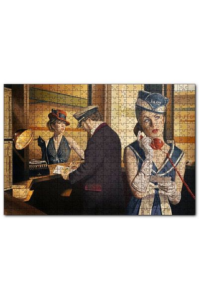 Cakapuzzle Ticket Book And First Class Passenger 255 Piece Puzzle Jigsaw Puzzle Mdf (wood)