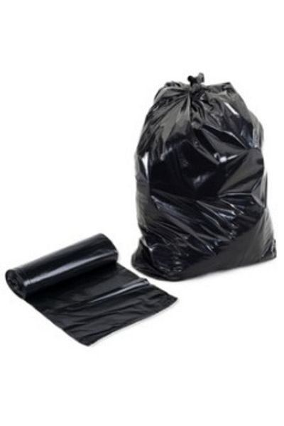 EYMARMARKET Black King Size Garbage Bag 75*90 Cm 10 Pieces Roll 5 Packs (50 Pieces)