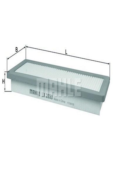 MAHLE فلتر هواء Lx2033 (بيجو: 207-208-308-508-3008-5008-RCZ 1.613717534845 1444TT (مرحاض)763558)