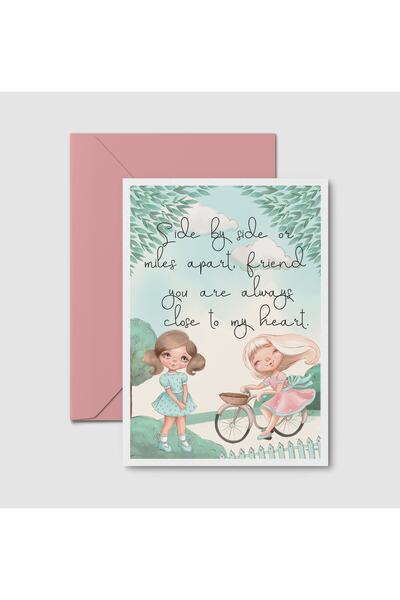 HRS Postcard - Greeting Card & Envelope Friendship Friendship Fraternity