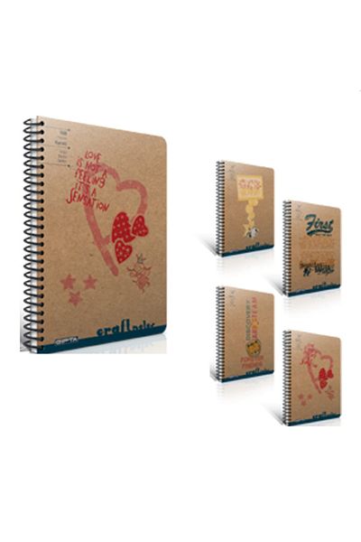 Gıpta Spiral Notebook Craft Notes Copertă rigidă (preț bucată) riglat 100 Yp 17x24 1777
