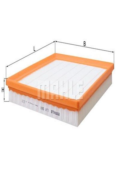 MAHLE Lx981 Air Filter (MERCEDES: E SERIES6280940104 (WE481898)