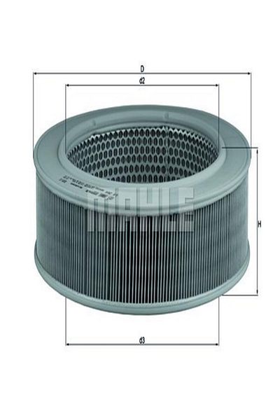 MAHLE Lx264 Air Filter W123 79-85 S123 79-85 T1 Bus 601 89-96 (DIESEL)0010940405 (WA925983)