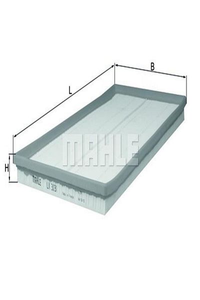 MAHLE Lx3031 Air Filter (MERCEDES OM622-651 W447) (WA444155)