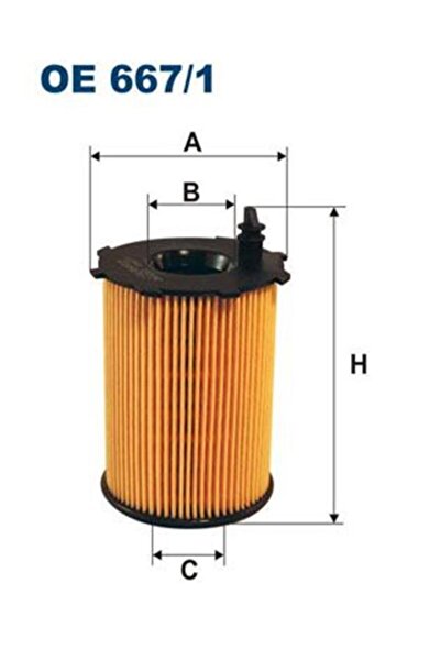 Filtron Oe667/1 Yag Filtresi ( Ford : Fiesta Fusion 1.4tdci 02- ) ( Peugeot 1109ay 2s6q6714ab (wc797524)