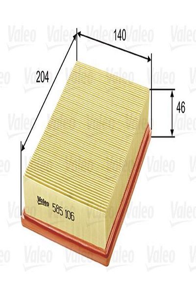 VALEO 585106 فلتر الهواء (فورد: فييستا III 1.8 د)6920749 (WT868916)