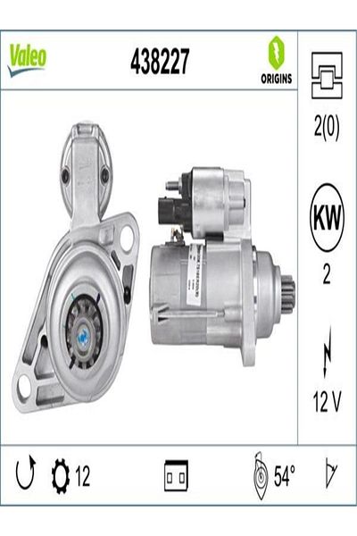 VALEO 438227 Starter Motor 0am911023d Wk289232