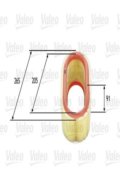VALEO 585647 فلتر هواء (داسيا: لوجان 04- سانديرو 1.4 1.6 08-/رينو: كليو II7701069365 (مرحاض)334299)