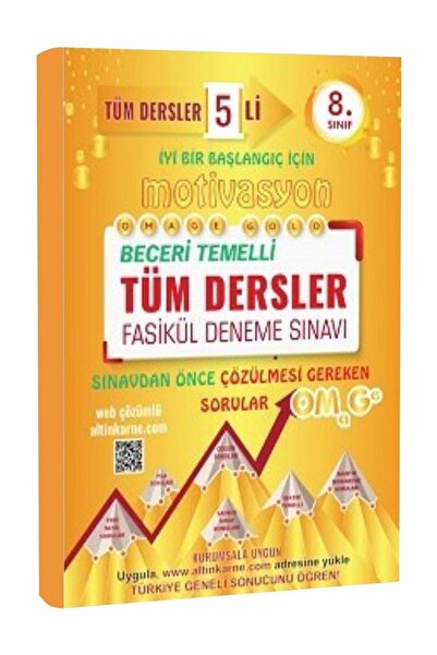 Nartest Yayınevi Nartest Yayınları 8. Sınıf Omega Motivasyon Tüm Dersler 5 Li...