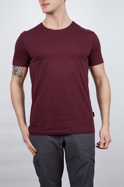 Alpinist Men's Albino Basic T-Shirt - Cherry