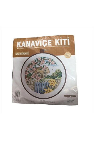 TUVA Kopya - Kanaviçe Kiti Yaz Bahçesi 24 Cm Çapında
