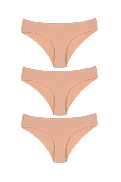 Lorelm 3 Pieces Laser Cut Women's Panties No Mark Bikini Cutting
