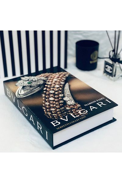 Saccura Decor Decorative Book Box Bulgari Brown Book Box