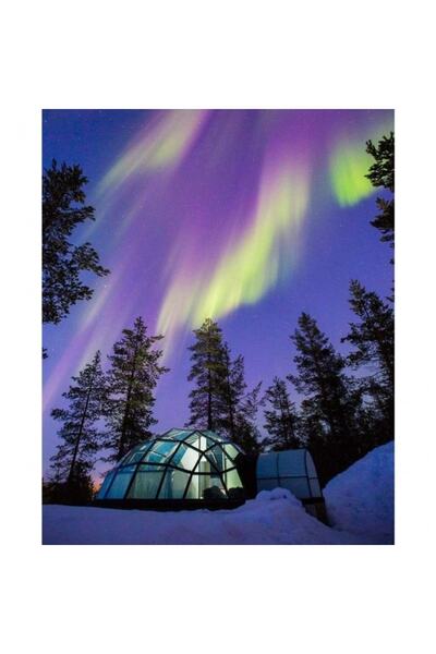 KendinYap Sayılarla Boyama Seti Çerçeveli Kasnaklı Aurora Borealıs  40 x 50 cm