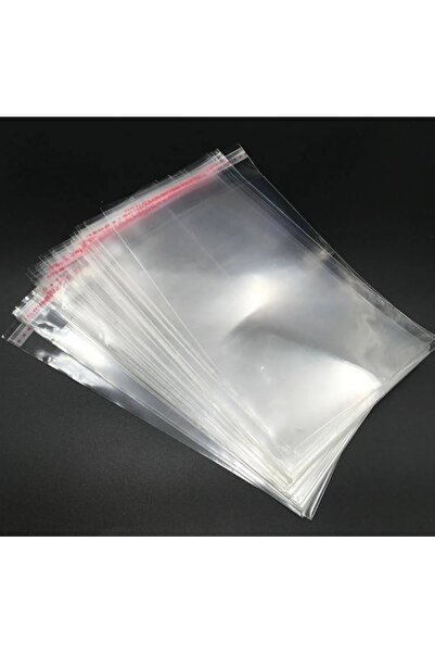 SARAY AMBALAJ Bantlı Şeffaf Poşet 10x15 Cm(1000 Adet)kendinden Yapıskanlı Jelatin