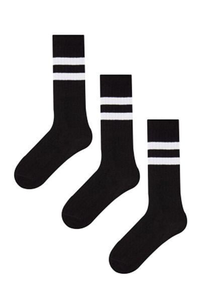 MEM SOCKS Чифт от 3 детски чорапи до коляното на райета
