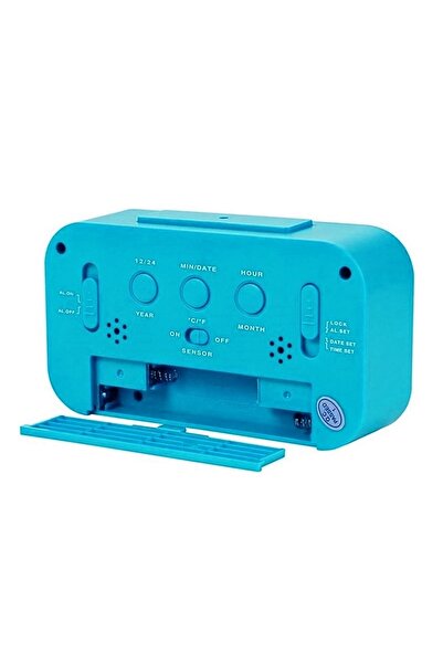 hediyeconcepti Lcd Ekran Dijital Pilli Gece Işıklı Alarmlı Masaüstü Çalar Saat