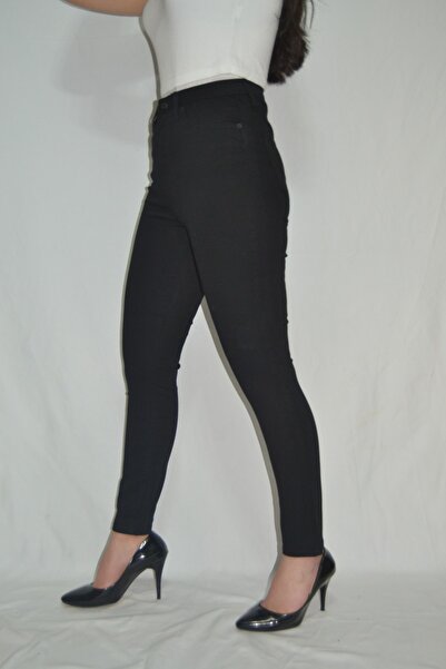 Bella denim Crne Visok struk Sa likrom Slim fit farmerke