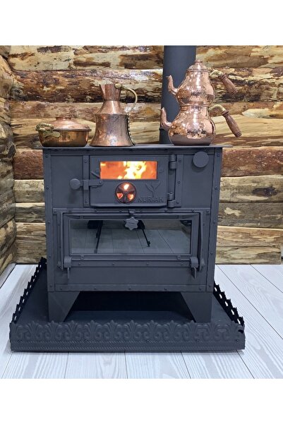 Nurak Kuzine Soba Fırınlı Camlı Rize Kuzinesi