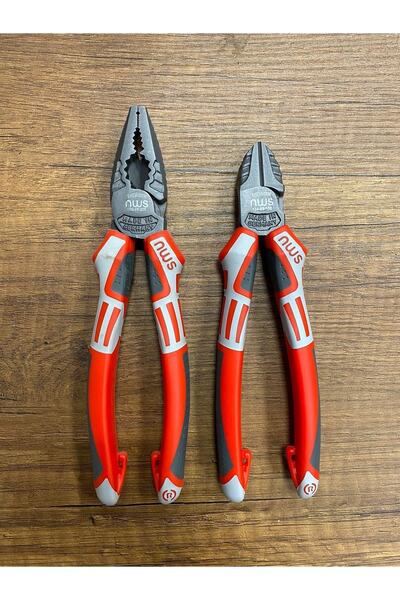 NWS 200 Mm Pense , 180 Mm Yan Keski 2'li Set Made In Germany