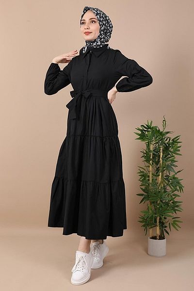 VOLT CLOTHİNG Košilové šaty s knoflíkem