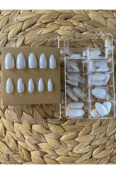 SYBELLE KOZMETİK 100 Adet Naturel Badem Takma Tırnak