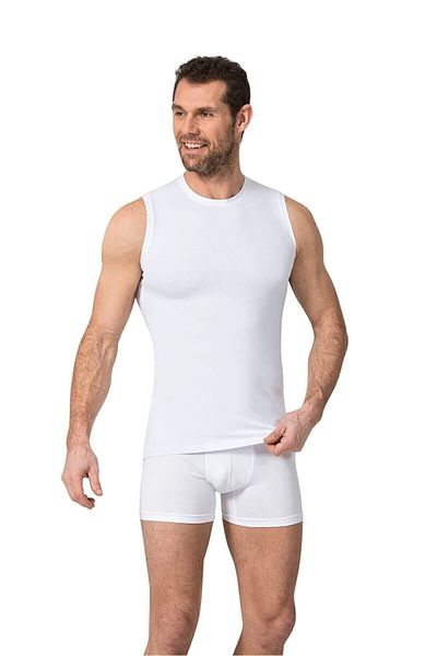 Namaldı Ανδρικό εσώρουχο 6 τεμαχίων White Crew Neck Premier Lycra Αμάνικο εσώρουχο