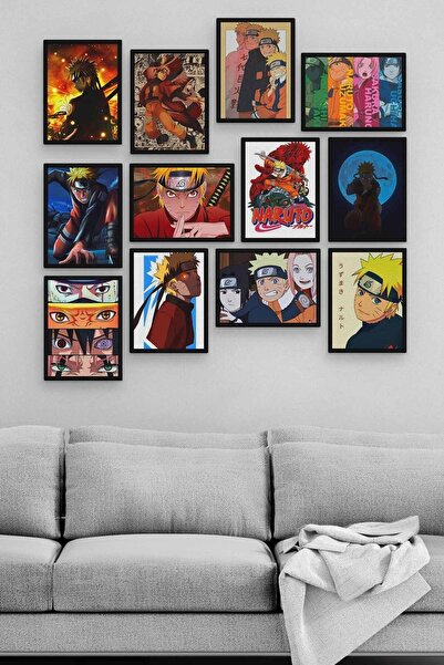 herotasarım Naruto Uzumaki 12 Parça Ahşap Mdf Tablo Zlltb212