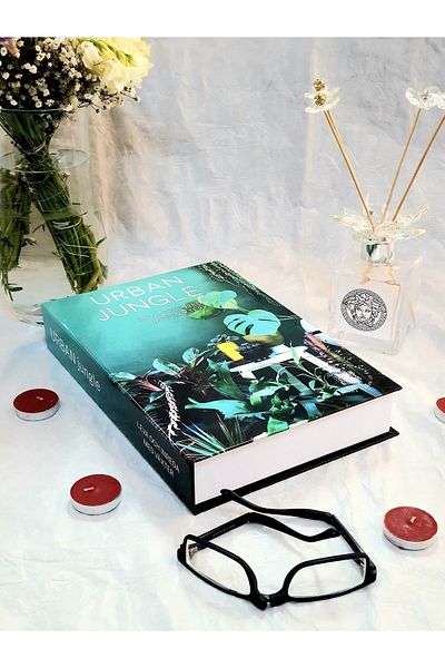Saccura Decor Decorative Book Box Urban Jungle Green Plant Book Box