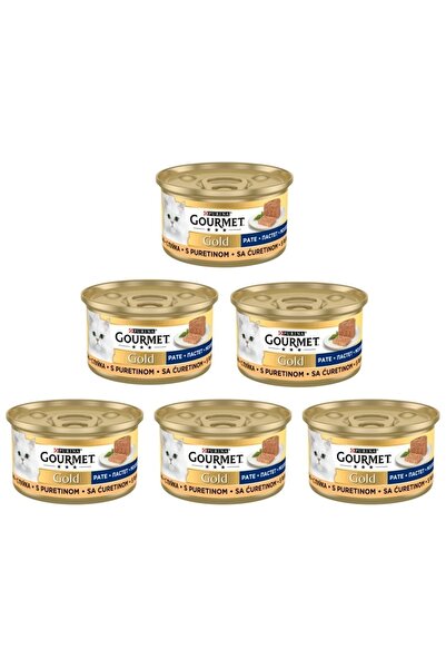 Gourmet Kıyılmış Hindi Etli Kedi Konserve Maması 85 Gr 6 Adet