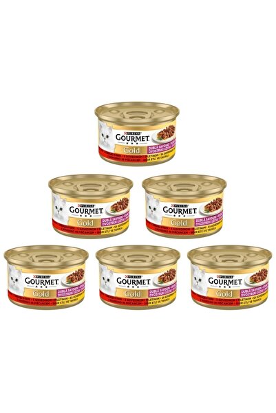 Gourmet Sığır Etli Ve Tavuklu Kedi Konserve Maması 85 Gr 6 Adet