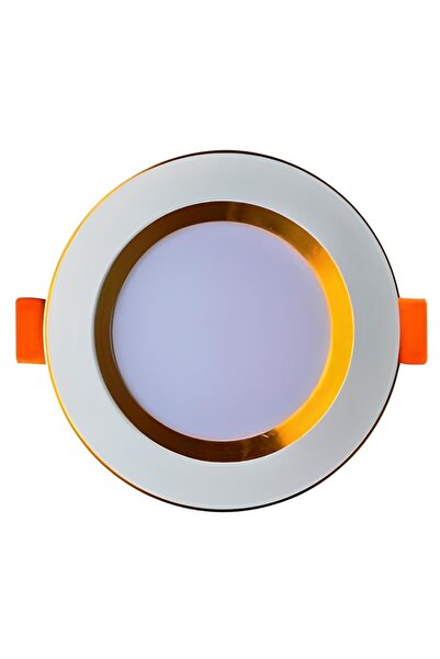 KAE 7w 3 Renk Özellikli Ledspot- Beyaz Gold Kasa- 10lu Paket